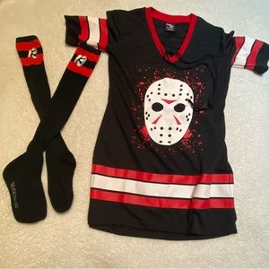 Jason Vorhees top & long matching socks.